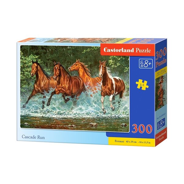 Castorland Cascade Run Wilde paarden - 300 stukjes