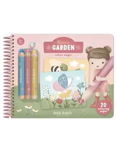 Little Dutch Rosa's Garden kleurboek met kleurpotloden