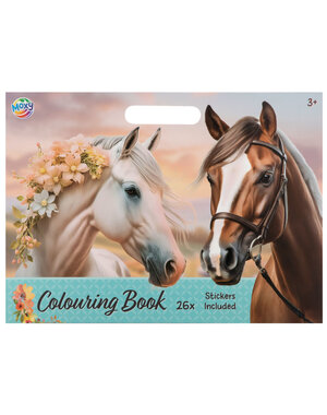  Kleurblok Paarden - met stickers