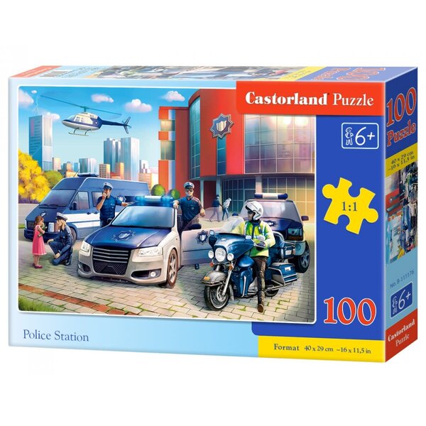 Castorland Politie station - 100 stukjes