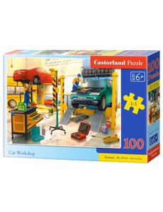 Castorland Car Workshop - auto garage - 100 stukjes