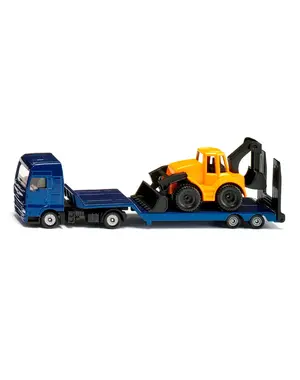 Siku 1761 - Vrachtwagen dieplader met graaflaadmachine