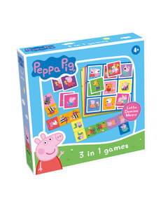 Selecta 3 in 1 spellen Peppa Big - domino-memory-lotto