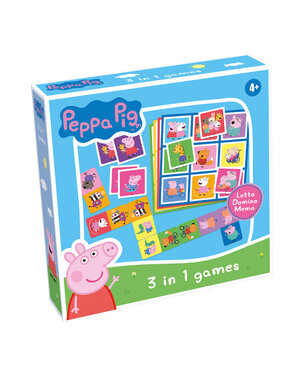 Selecta 3 in 1 spellen Peppa Big - domino-memory-lotto