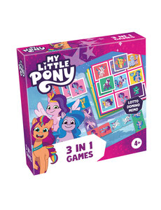 Selecta 3 in 1 spellen My Little Pony - lotto, memory en domino