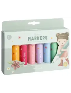 Little Dutch Rosa's dikke viltstiften - 8 pastel kleuren