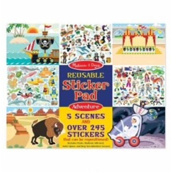 Melissa & Doug Herbruikbaar stickerboek avonturen (uitlopend)