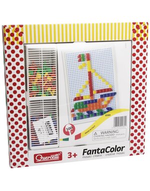 Quercetti Insteek mozaïek Fanta color - 100 stuks
