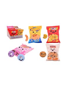 JohnToy Fluffy menu snack zakjes, 4 assortie