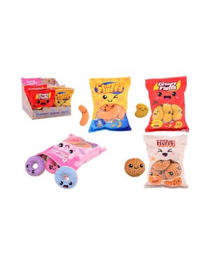 JohnToy Fluffy menu snack zakjes - 4 soorten - per stuk