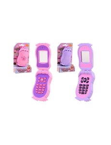 JohnToy Telefoon op kaart - roze of paars