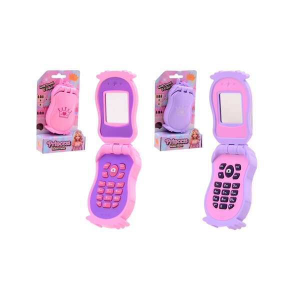 JohnToy Telefoon op kaart - roze of paars