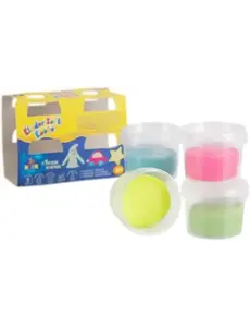  Feuchtmann Soft Klei Hyper 4x80g (3x Neon & 1 Glow In The Dark)