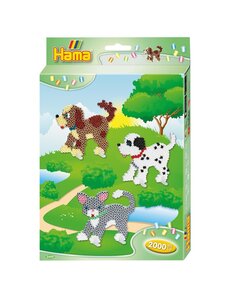 Hama Strijkkralen honden en poezen - 2000 st.