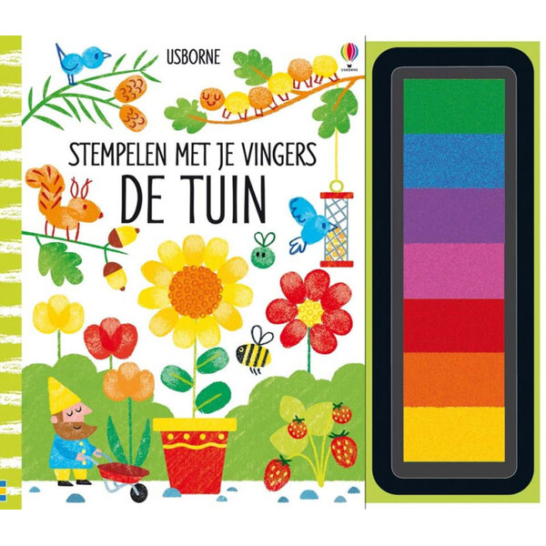 Usborne Stempelen met je vingers - De Tuin