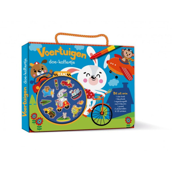 Image Books Knutsel koffertje Voertuigen