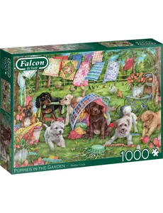 Falcon Puppy's in de tuin - 1000 stukjes