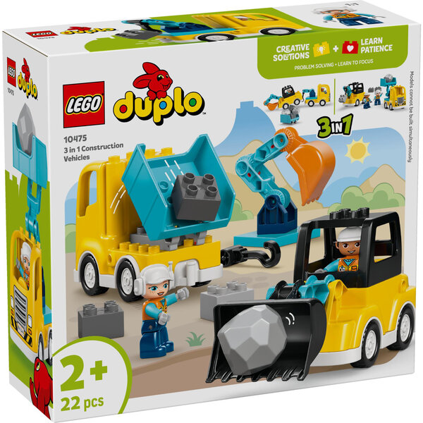 LEGO 10475 - Bouwvoertuigen - 3 in 1