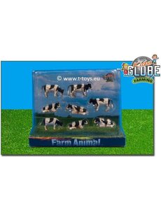 Kids Globe Koeien zwartbont 1:87 - 571878