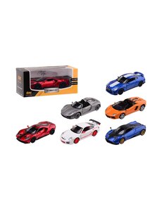 JohnToy Sportauto assorti kleuren, schaal 1:32