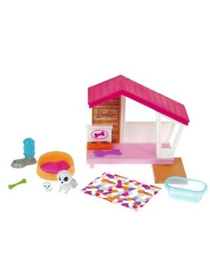 Mattel Barbie mini speelset Hondenhok met hondje