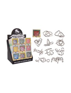 JohnToy Hersenkraker metalen puzzel - 9 verschillende soorten