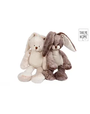 Take me Home Konijn pluche zittend - 2 soorten 19-29 cm - per stuk