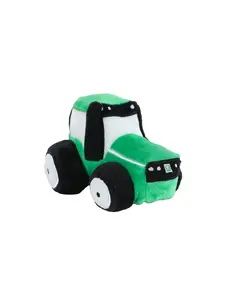 Kids Globe Pluche tractor - 13 cm in 3 kleuren