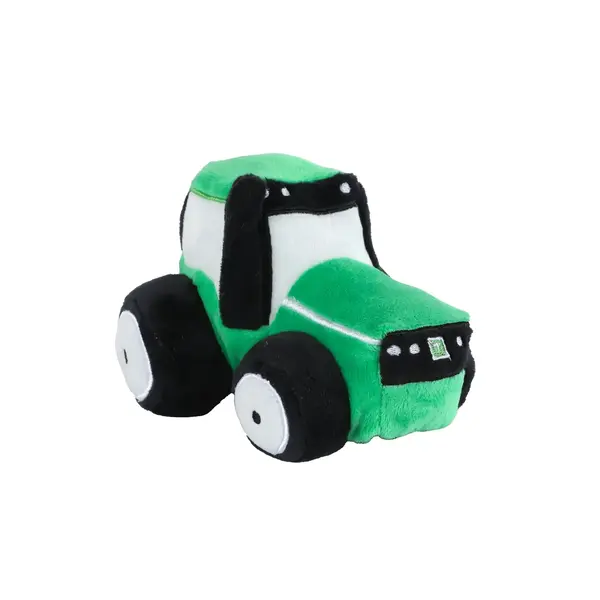 Kids Globe Pluche tractor - 13 cm in 3 kleuren