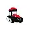 Kids Globe Pluche tractor - 13 cm in 3 kleuren