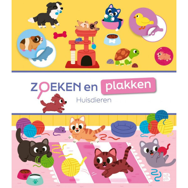 Ballon Zoeken en plakken - huisdieren