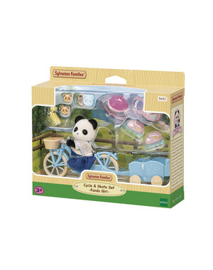 Sylvanian Families 5652 - Fietsen en skaten met Panda meisje