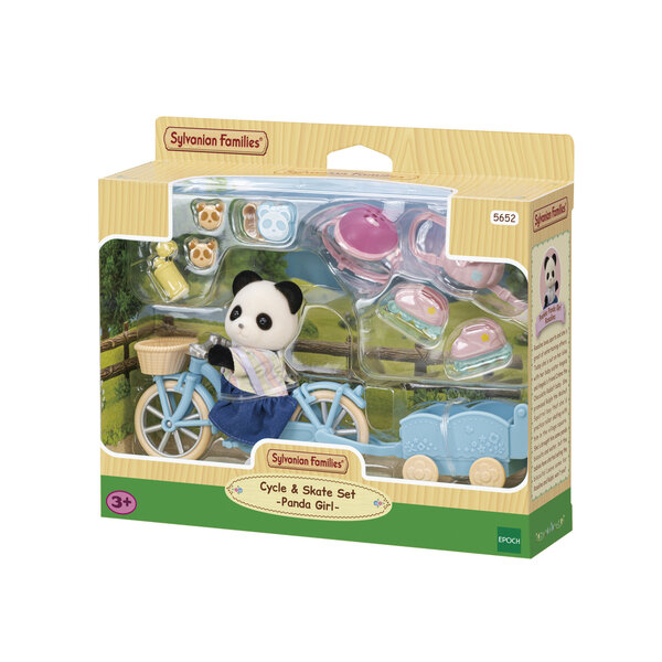 Sylvanian Families 5652 - Fietsen en skaten met Panda meisje