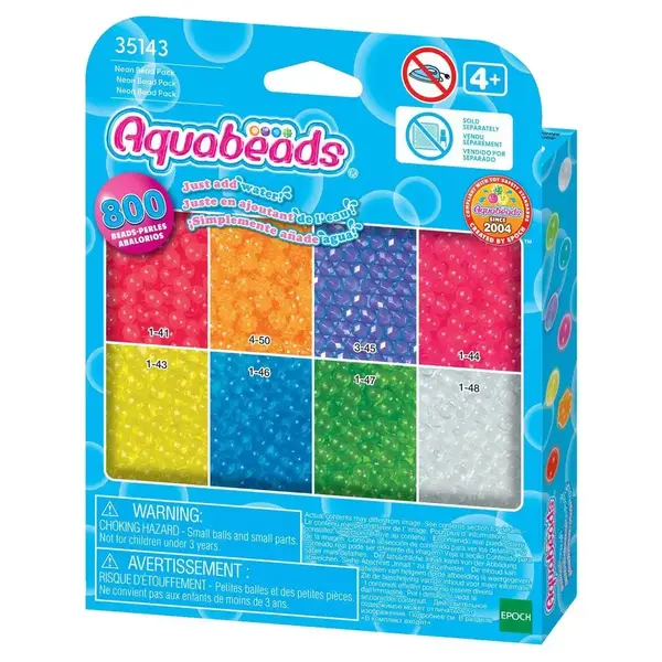 Aquabeads 35143 - Aanvulset Neon kleuren