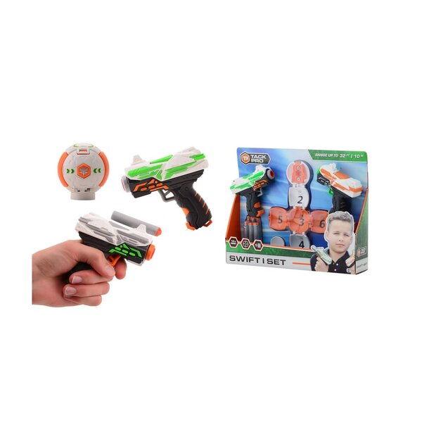 Tack Pro Swift I set met 12 darts en target bal, 11 cm