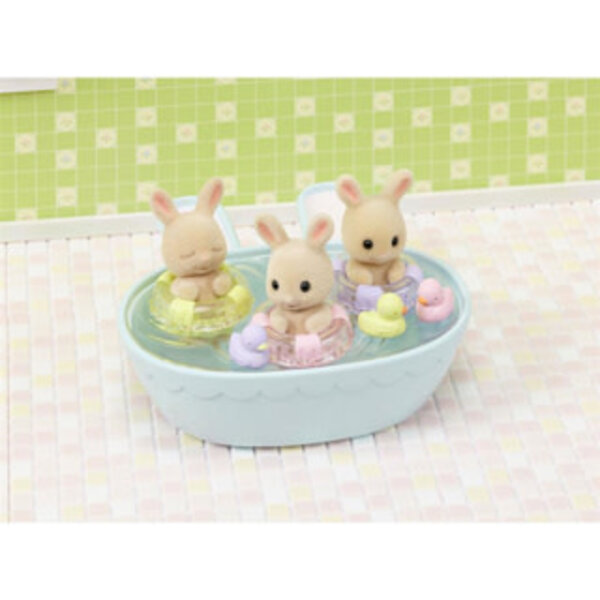 Sylvanian Families 5707 - Drieling baby konijn badset