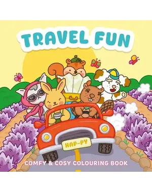 Rebo Comfy en Cozy kleurboek Travel Fun