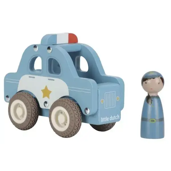 Little Dutch Politieauto hout
