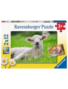 Ravensburger Boerderijdieren - 2x12 stukjes