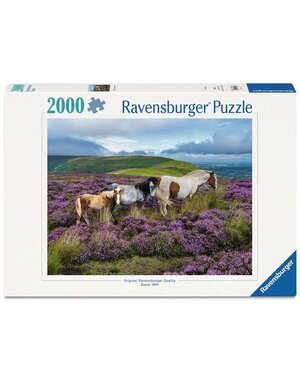Ravensburger Wilde paarden in de heide - 2000 stukjes