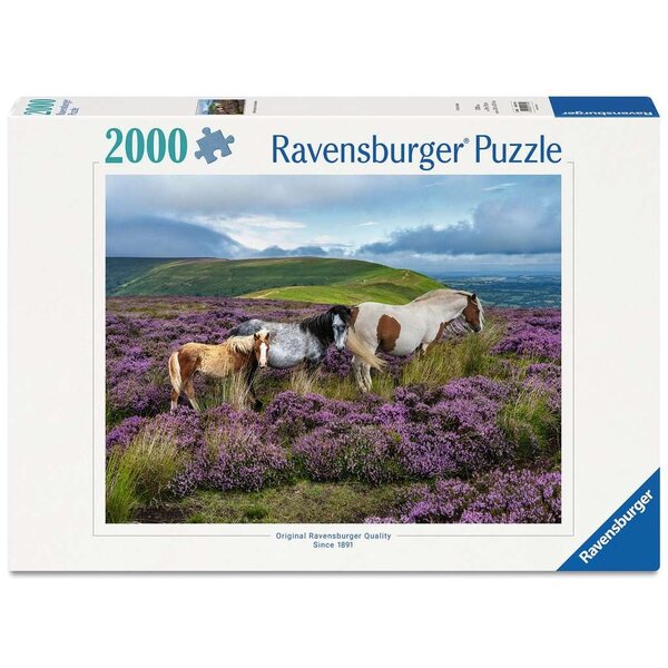 Ravensburger Wilde paarden in de heide - 2000 stukjes