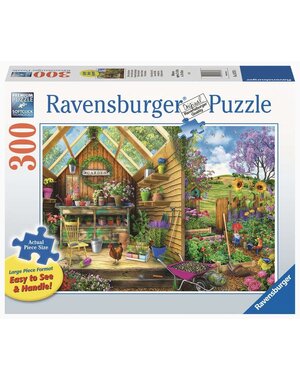 Ravensburger Blik in het tuinhuis - 300 stukjes XL