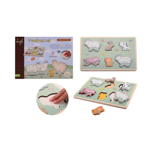 Jouéco Mike en Molly Zachte vakjes puzzel