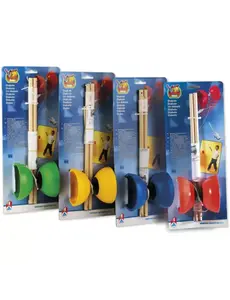 Androni Diabolo rubber kegel en houten stokken