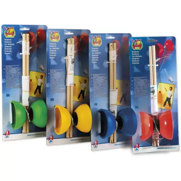 Androni Diabolo rubber kegel en houten stokken