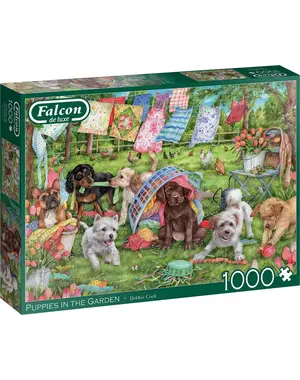 Falcon Puppy's in de tuin - 1000 stukjes