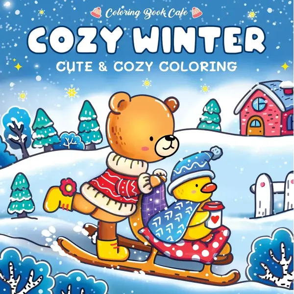 Rebo Cute en Cozy kleurboek Cozy Winter