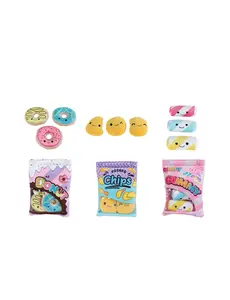  Fluffy menu snack zakjes, pluche, 21 cm, div. kleuren