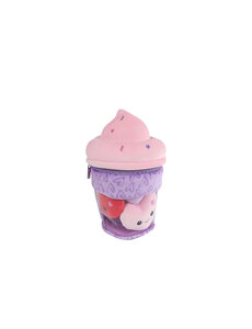  Fluffy menu pluche ijsje met 3 hartjes - 26 cm