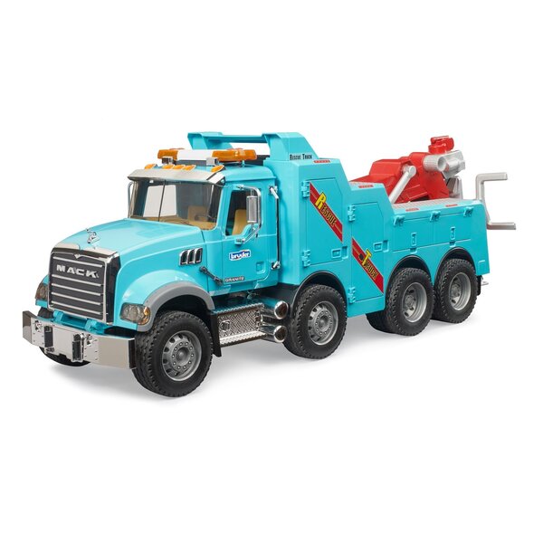 Bruder 2831 - MACK Granite sleepwagen met licht en geluid